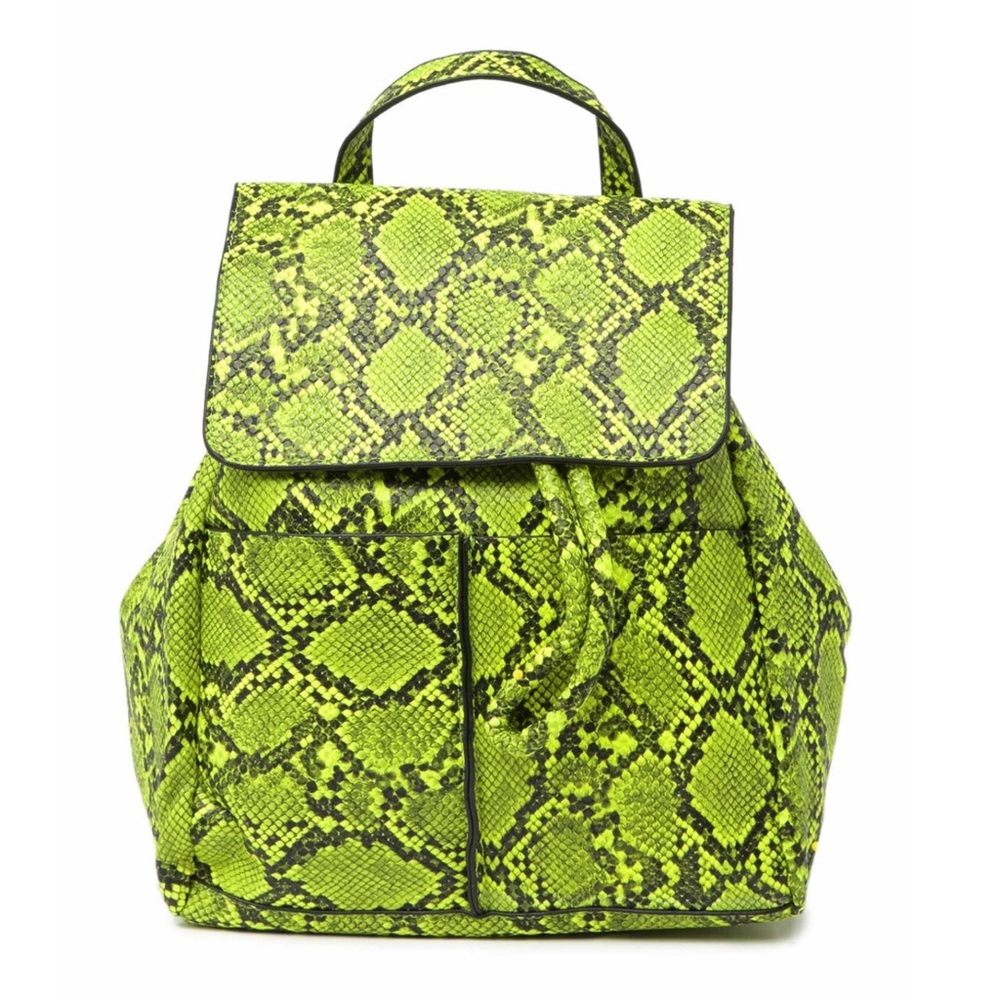 Pink Haley Makenzie Snake Print Faux Leather B/P